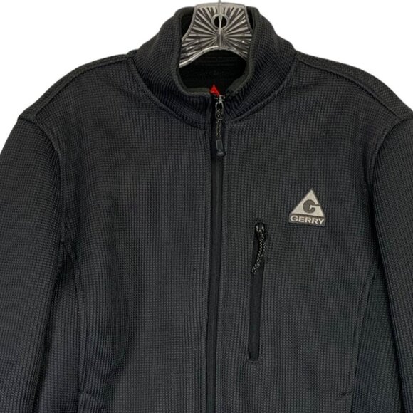 Gerry Mens Waffle Knit Jacket Weber Full Zip Size Small Warm Fleece Lined Outerw - Picture 4 of 15